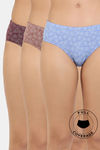 Zivame Low Rise Full Coverage Bikini Panty (Pack of 3) - Multicolor — thumbnail 1